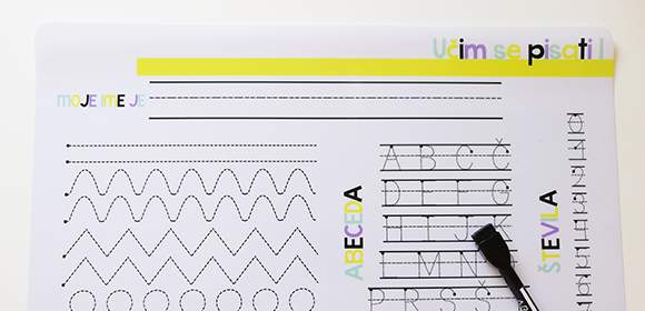 Piši-briši podloge